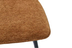 Chaise de bar LYARA Rouille tissu – 48 x 56 cm | TIKAYLA