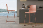 Chaise de bar MARYA Terracotta polypropylène – 51 x 44 cm | TIKAYLA