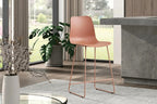 Chaise de bar MARYA Terracotta polypropylène – 51 x 44 cm | TIKAYLA