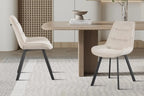 AMELIA - Lot de Chaises de Salle à Manger - 53 x 61 cm - Sable ROUSSEAU