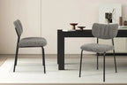 Chaise de salle à manger ANITA Gris foncé – 72 x 53 cm | TIKAYLA