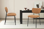 Chaise de salle à manger ANITA Orange – 72 x 53 cm | TIKAYLA