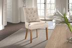Lot de Chaises de Salle à Manger FANCYA Sable - 56 x 60 cm ROUSSEAU