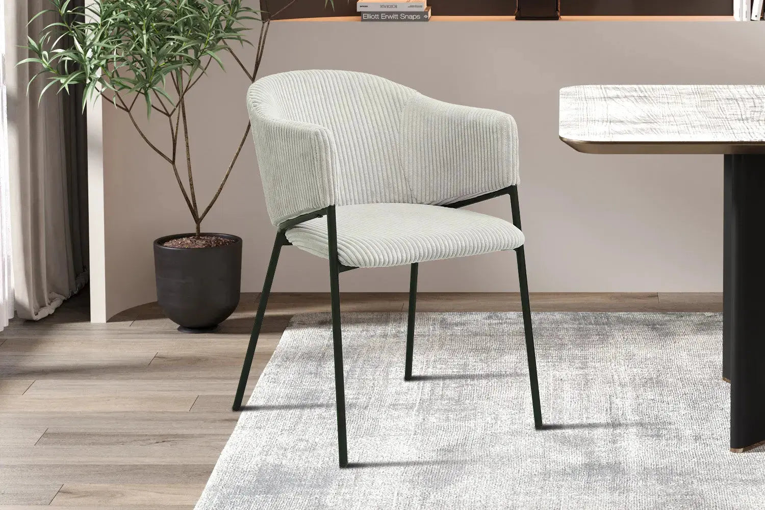 Chaise de salle à manger HINAYA Gris clair – 54 x 62 cm | TIKAYLA
