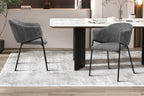 Chaise de salle à manger HINAYA Gris foncé – 54 x 62 cm | TIKAYLA