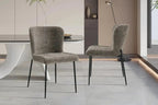 Chaise de salle à manger LISE Bouclé Sable – 58 x 52 cm | TIKAYLA