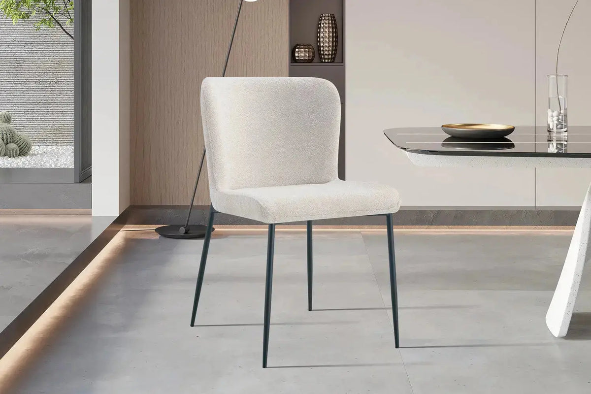 Chaise de salle à manger LISE Beige – 58 x 52 cm | TIKAYLA