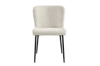 Chaise de salle à manger LISE Bouclé Écru – 58 x 52 cm | TIKAYLA