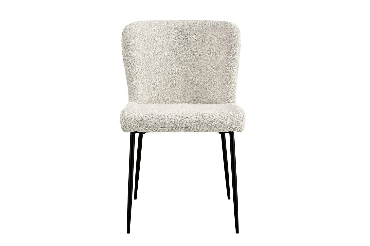 Chaise de salle à manger LISE Bouclé Écru – 58 x 52 cm | TIKAYLA