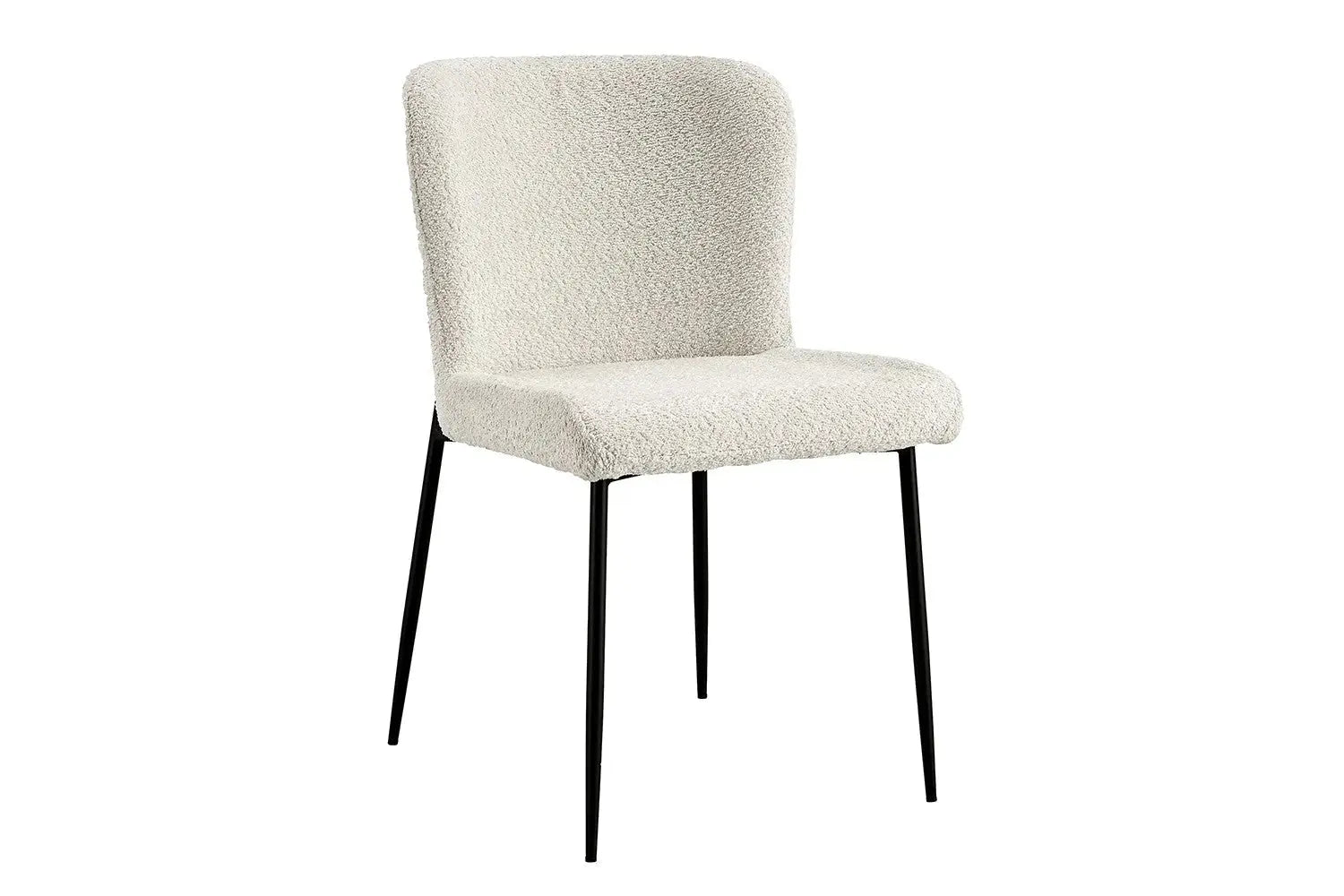 Chaise de salle à manger LISE Bouclé Écru – 58 x 52 cm | TIKAYLA