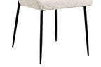 Chaise de salle à manger LISE Bouclé Écru – 58 x 52 cm | TIKAYLA