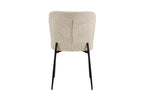 Chaise de salle à manger LISE Bouclé Beige – 58 x 52 cm | TIKAYLA