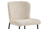 Chaise de salle à manger LISE Bouclé Beige – 58 x 52 cm | TIKAYLA