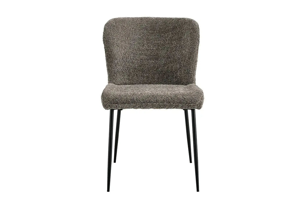 Chaise de salle à manger LISE Bouclé Sable – 58 x 52 cm | TIKAYLA