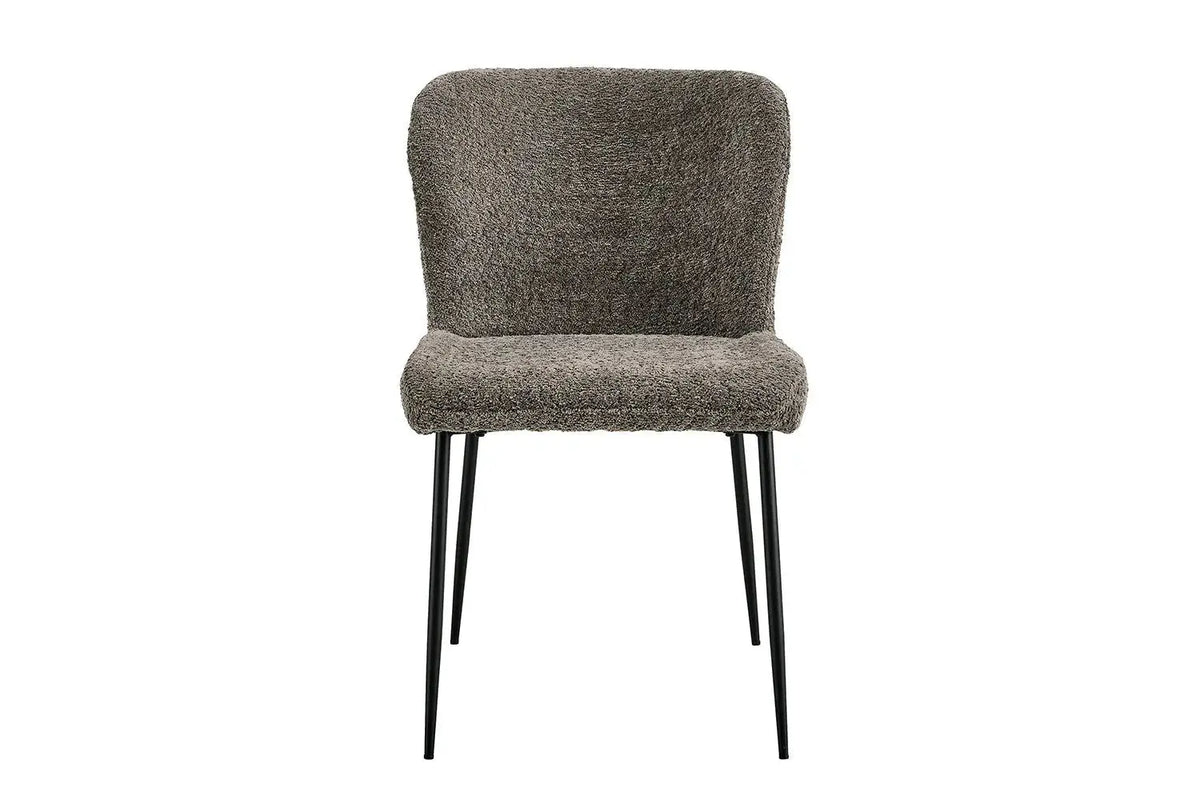 Chaise de salle à manger LISE Bouclé Sable – 58 x 52 cm | TIKAYLA