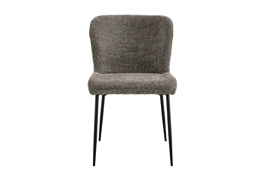 Chaise de salle à manger LISE Bouclé Sable – 58 x 52 cm | TIKAYLA