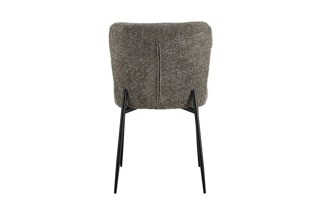 Chaise de salle à manger LISE Bouclé Sable – 58 x 52 cm | TIKAYLA