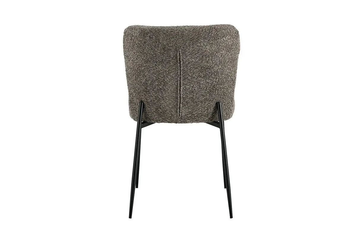 Chaise de salle à manger LISE Bouclé Sable – 58 x 52 cm | TIKAYLA