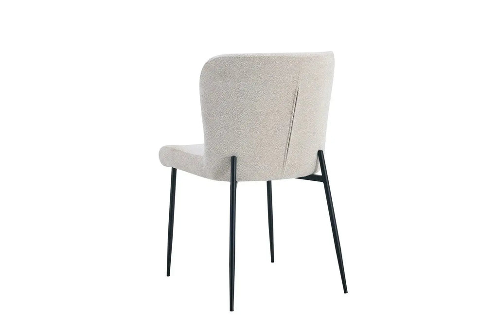 Chaise de salle à manger LISE Beige – 58 x 52 cm | TIKAYLA