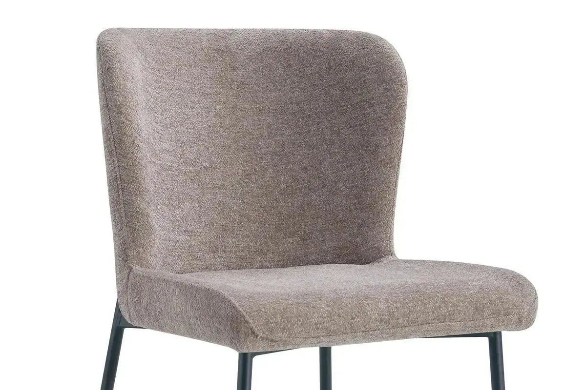 Chaise de salle à manger LISE Sable – 58 x 52 cm | TIKAYLA