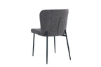 Chaise de salle à manger LISE Gris foncé – 58 x 52 cm | TIKAYLA