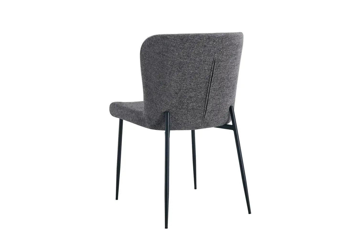 Chaise de salle à manger LISE Gris foncé – 58 x 52 cm | TIKAYLA
