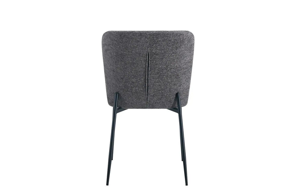 Chaise de salle à manger LISE Gris foncé – 58 x 52 cm | TIKAYLA