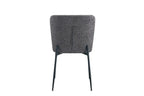 Chaise de salle à manger LISE Gris foncé – 58 x 52 cm | TIKAYLA
