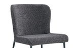 Chaise de salle à manger LISE Gris foncé – 58 x 52 cm | TIKAYLA