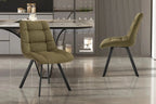 Chaise de salle à manger LUIZI Vert – 52 x 61,5 cm | TIKAYLA