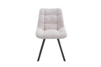 Chaise de salle à manger LUIZI Beige – 52 x 61,5 cm | TIKAYLA