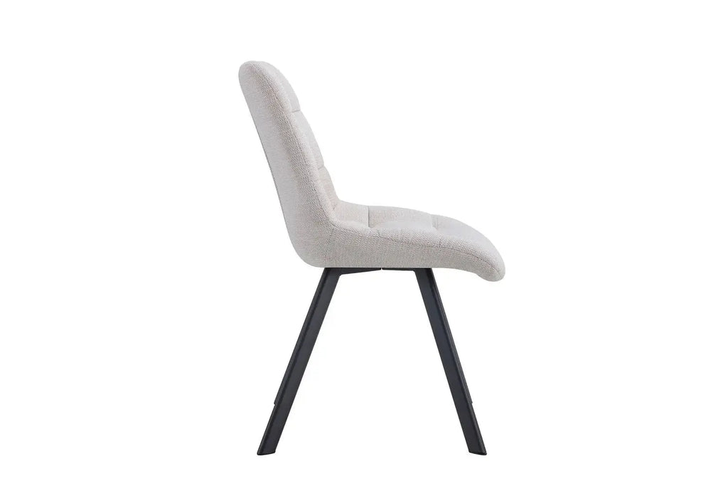Chaise de salle à manger LUIZI Beige – 52 x 61,5 cm | TIKAYLA