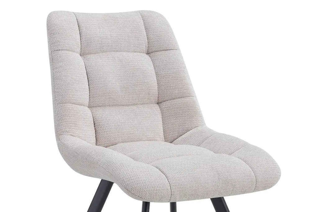 Chaise de salle à manger LUIZI Beige – 52 x 61,5 cm | TIKAYLA