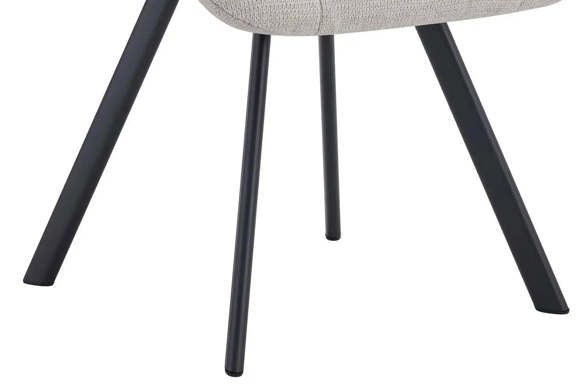 Chaise de salle à manger LUIZI Beige – 52 x 61,5 cm | TIKAYLA