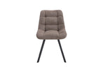 Chaise de salle à manger LUIZI Poivre – 52 x 61,5 cm | TIKAYLA