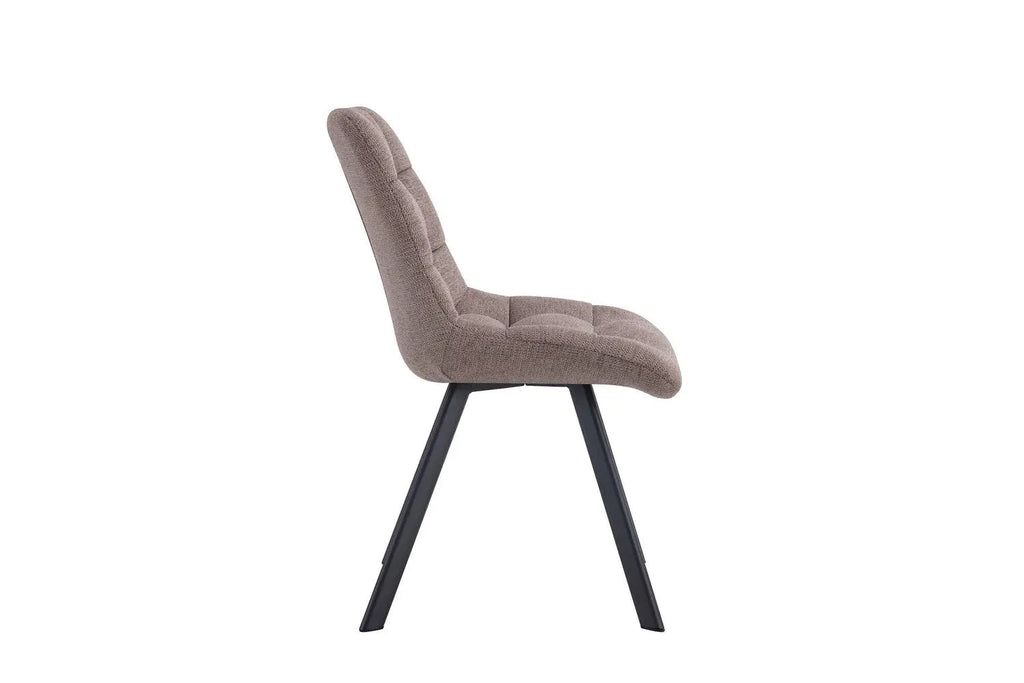Chaise de salle à manger LUIZI Poivre – 52 x 61,5 cm | TIKAYLA