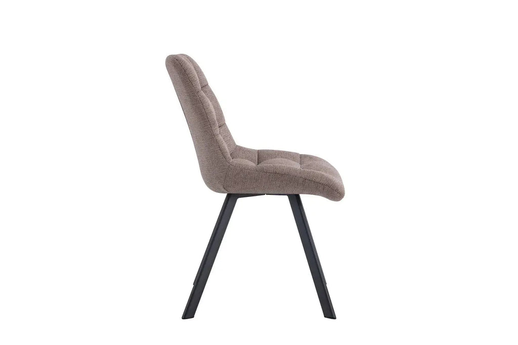 Chaise de salle à manger LUIZI Poivre – 52 x 61,5 cm | TIKAYLA