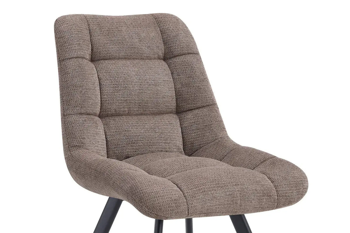 Chaise de salle à manger LUIZI Poivre – 52 x 61,5 cm | TIKAYLA