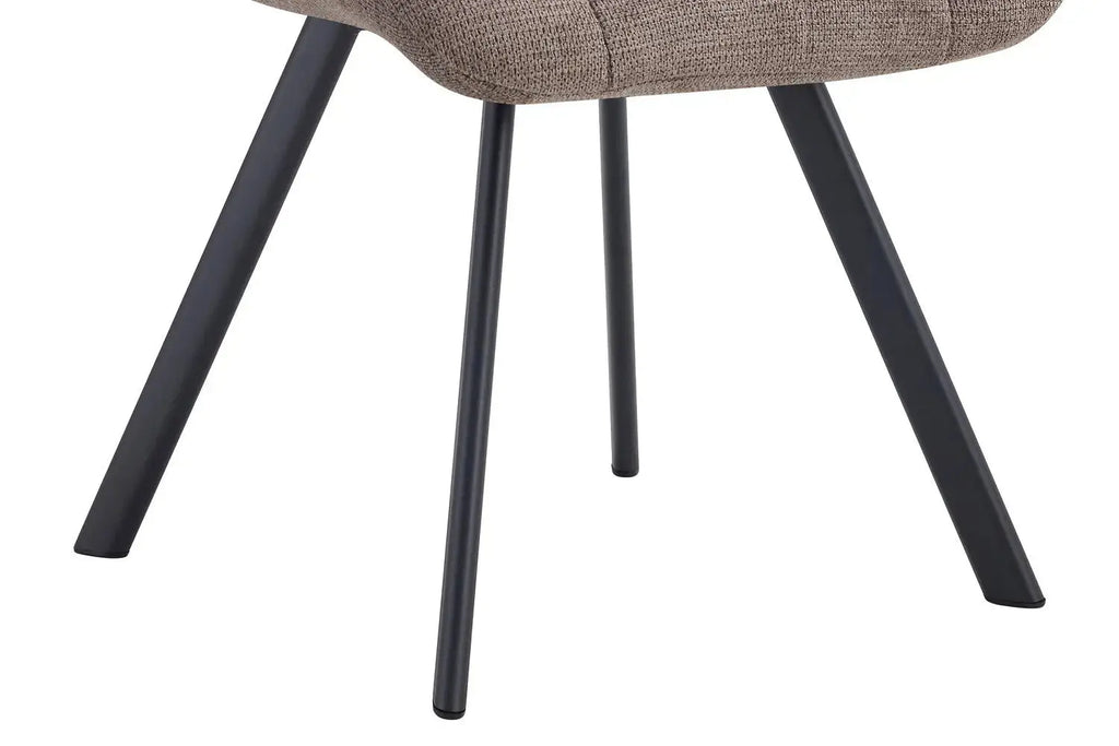 Chaise de salle à manger LUIZI Poivre – 52 x 61,5 cm | TIKAYLA
