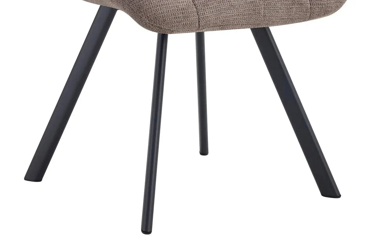 Chaise de salle à manger LUIZI Poivre – 52 x 61,5 cm | TIKAYLA