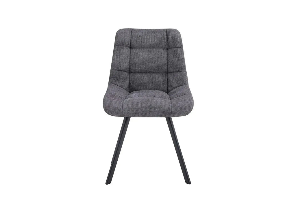 Chaise de salle à manger LUIZI Gris foncé – 52 x 61,5 cm | TIKAYLA