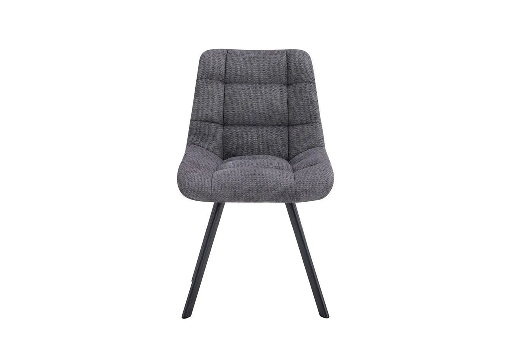 Chaise de salle à manger LUIZI Gris foncé – 52 x 61,5 cm | TIKAYLA