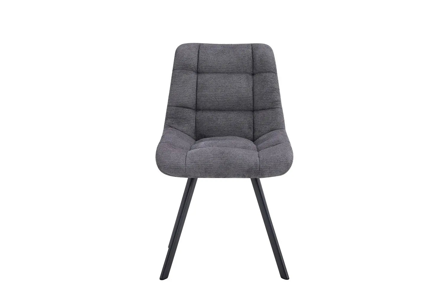 Chaise de salle à manger LUIZI Gris foncé – 52 x 61,5 cm | TIKAYLA