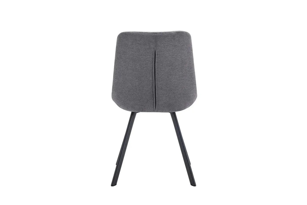 Chaise de salle à manger LUIZI Gris foncé – 52 x 61,5 cm | TIKAYLA