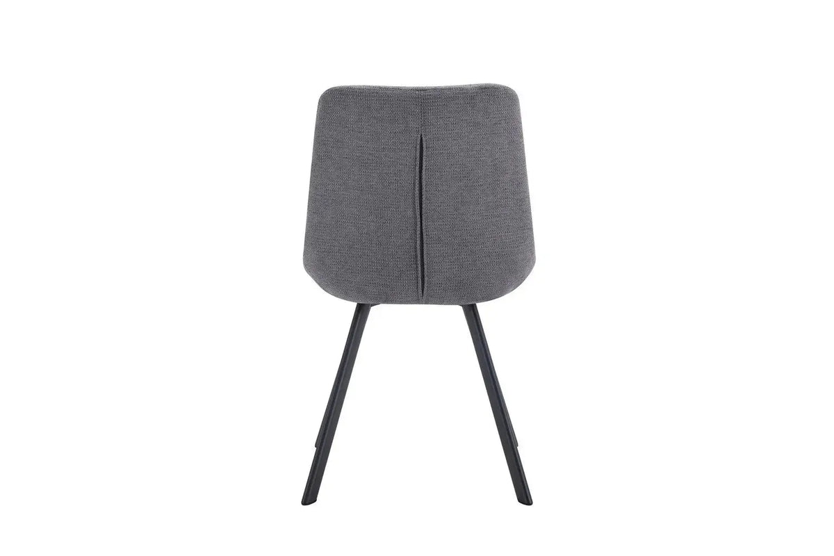 Chaise de salle à manger LUIZI Gris foncé – 52 x 61,5 cm | TIKAYLA