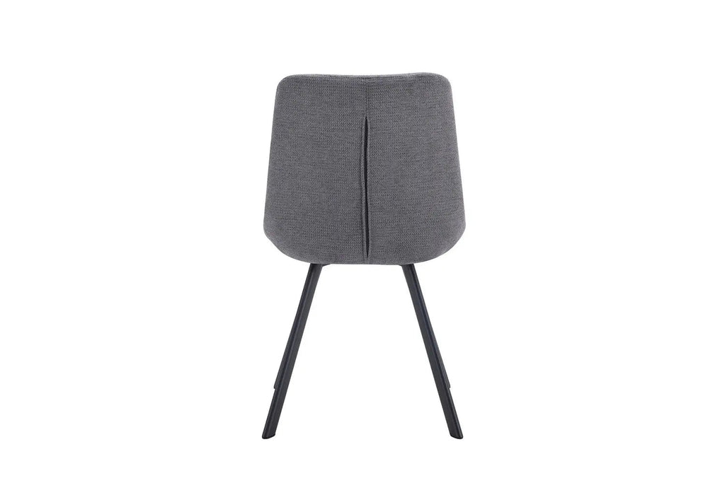 Chaise de salle à manger LUIZI Gris foncé – 52 x 61,5 cm | TIKAYLA
