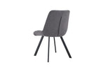 Chaise de salle à manger LUIZI Gris foncé – 52 x 61,5 cm | TIKAYLA