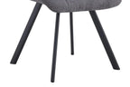 Chaise de salle à manger LUIZI Gris foncé – 52 x 61,5 cm | TIKAYLA
