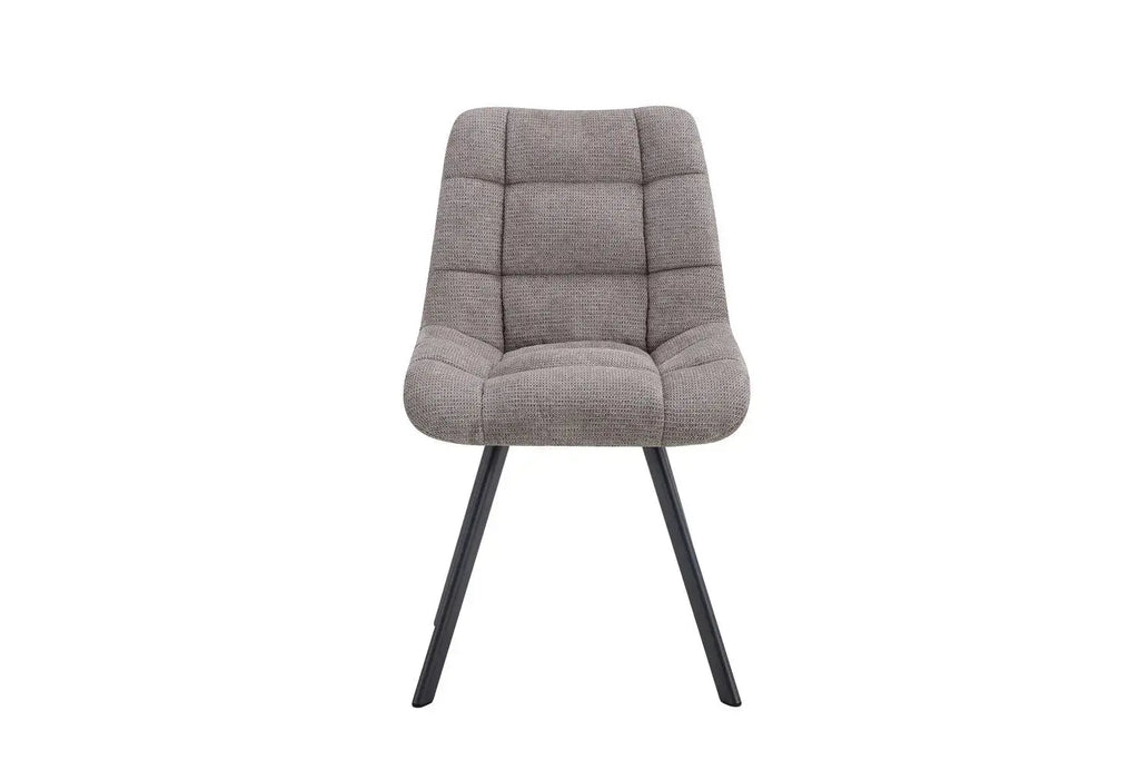 Chaise de salle à manger LUIZI Gris clair – 52 x 61,5 cm | TIKAYLA