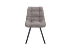 Chaise de salle à manger LUIZI Gris clair – 52 x 61,5 cm | TIKAYLA